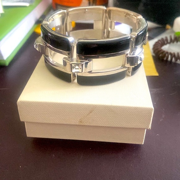 White House Black Market Black and Silver Bracelet. Never worn. Like new - Picture 4 of 4